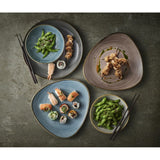 Churchill Stonecast Raw Lotus Plates Teal 254mm (12 Pack)