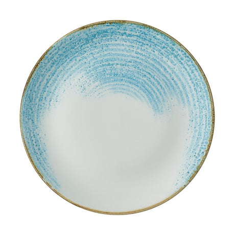 Churchill Homespun Accents Evolve Coupe Plates Aquamarine 260mm (12 Pack)