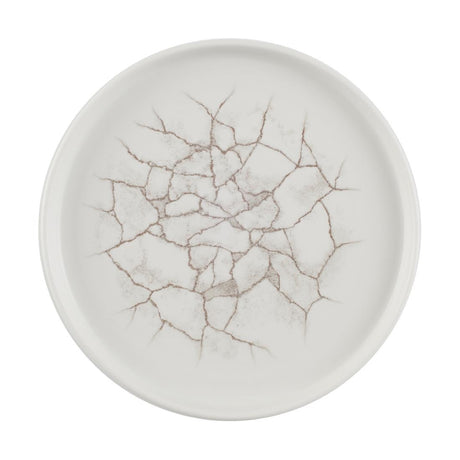 Churchill Studio Prints Kintsugi Agate Walled Plates Grey 220mm (6 Pack)