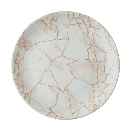 Churchill Studio Prints Kintsugi Evolve Coupe Plates Coral 260mm (12 Pack)