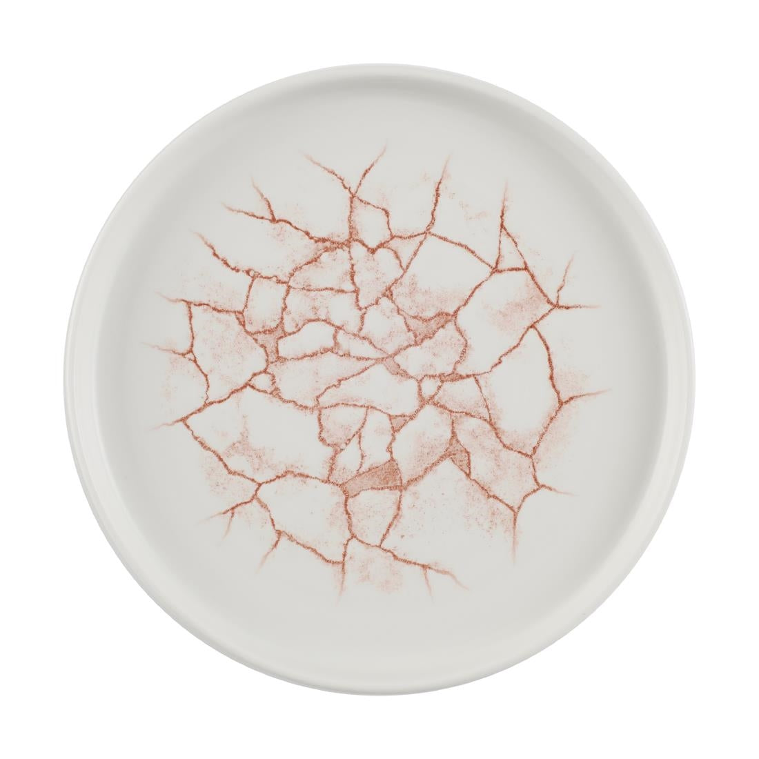 Churchill Studio Prints Kintsugi Walled Plates Coral 220mm (6 Pack)