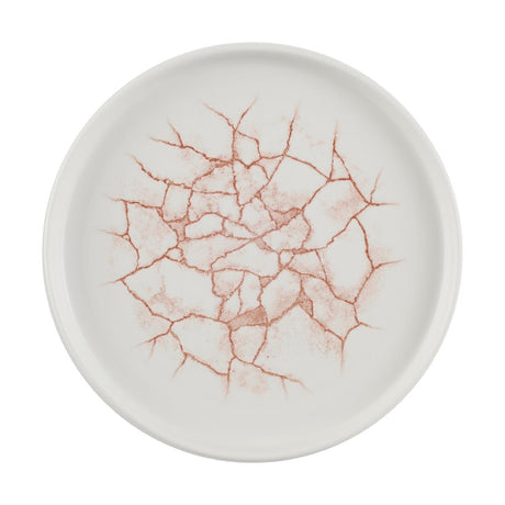 Churchill Studio Prints Kintsugi Walled Plates Coral 220mm (6 Pack)