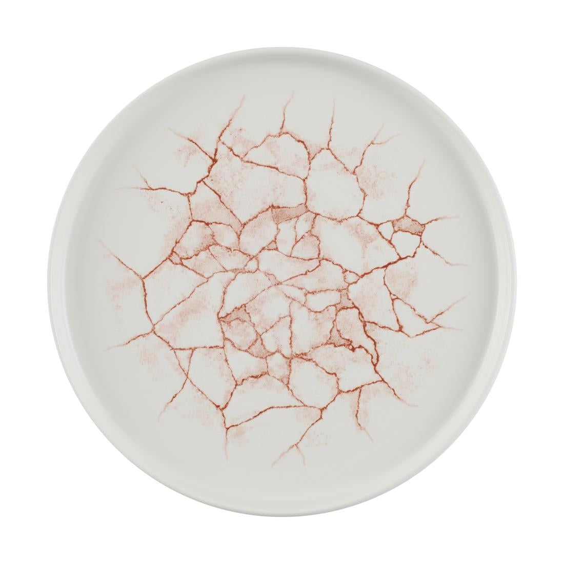Churchill Studio Prints Kintsugi Walled Plates Coral 260mm (6 Pack)