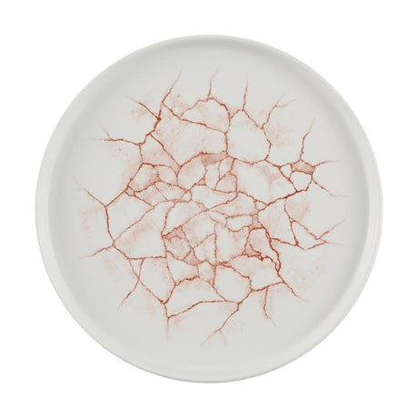 Churchill Studio Prints Kintsugi Walled Plates Coral 260mm (6 Pack)