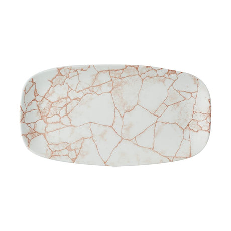 Churchill Studio Prints Kintsugi Oblong Plates Coral 325x187mm (6 Pack)