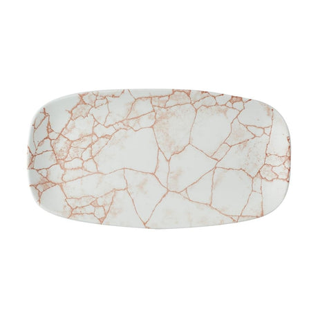 Churchill Studio Prints Kintsugi Oblong Plates Coral 298x152mm (12 Pack)