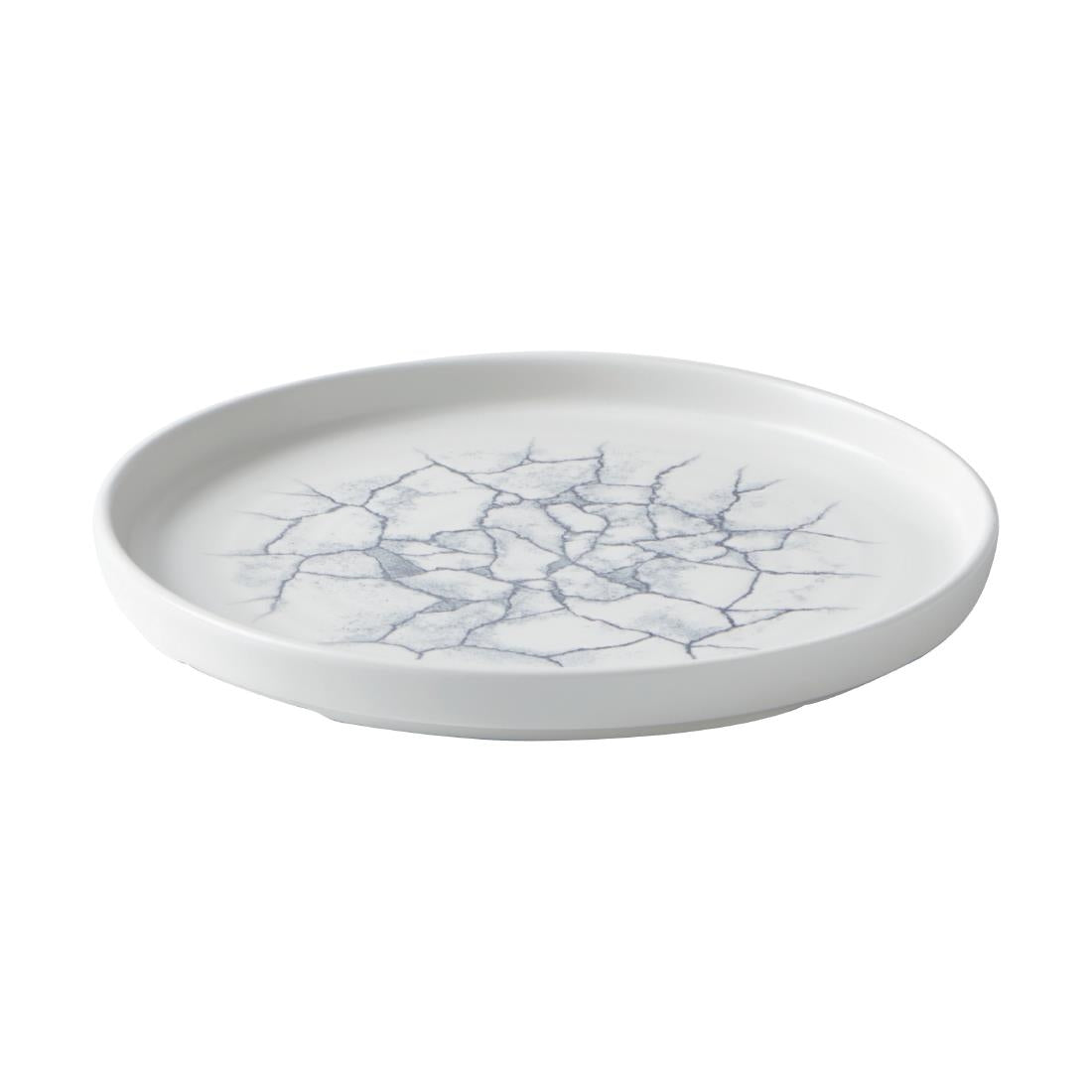 Churchill Studio Prints Kintsugi Walled Plates Pearl Grey 220mm (6 Pack)