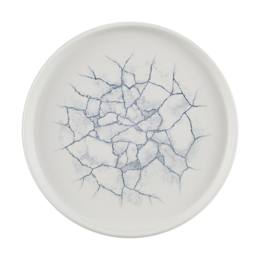 Churchill Studio Prints Kintsugi Walled Plates Pearl Grey 220mm (6 Pack)