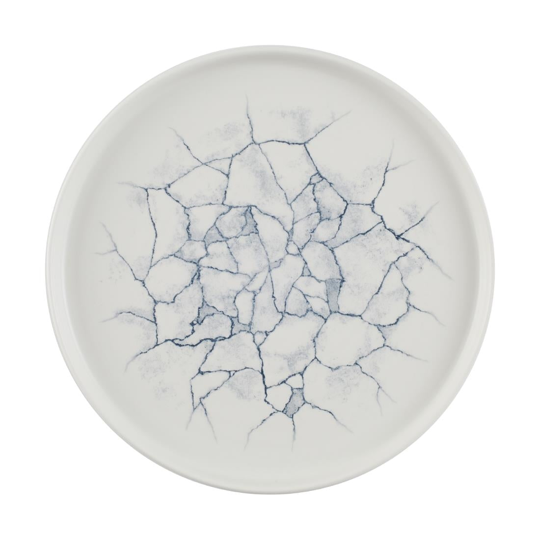 Churchill Studio Prints Kintsugi Pearl Walled Plates Grey 260mm (6 Pack)