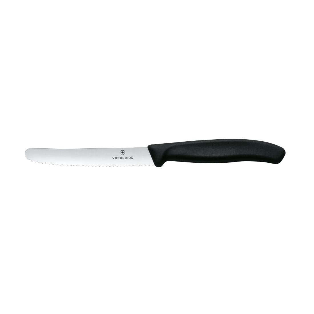 Victorinox Serrated Tomato Utility Knife Black 11cm