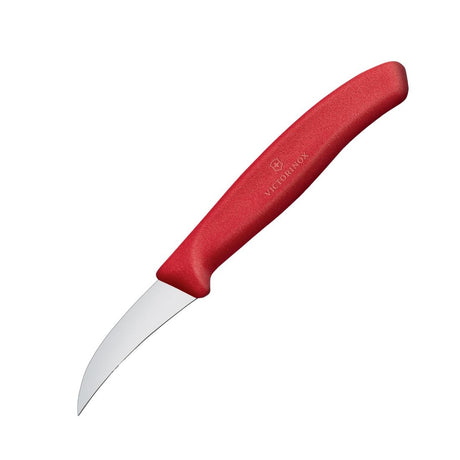 Victorinox Shaping Knife Curved Blade Red 6cm