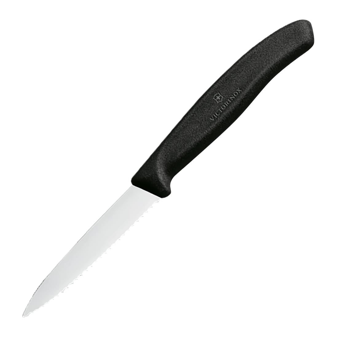 Victorinox Serrated Paring Knife Black 8cm