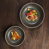 Olympia Chia Coupe Bowls Charcoal 265mm (4 Pack)