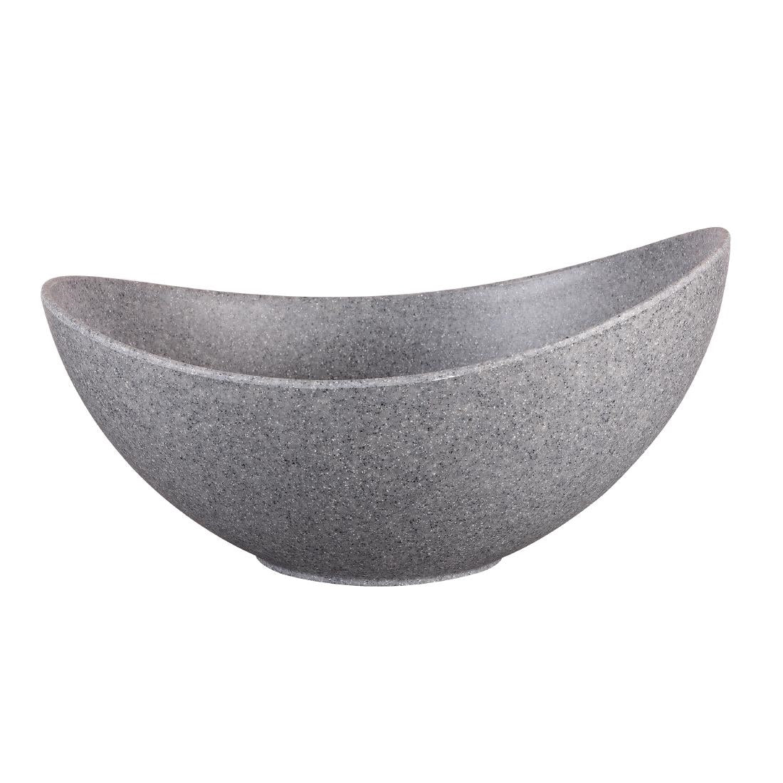 Churchill Melamine Moonstone Bowl Granite 355mm (2 Pack)