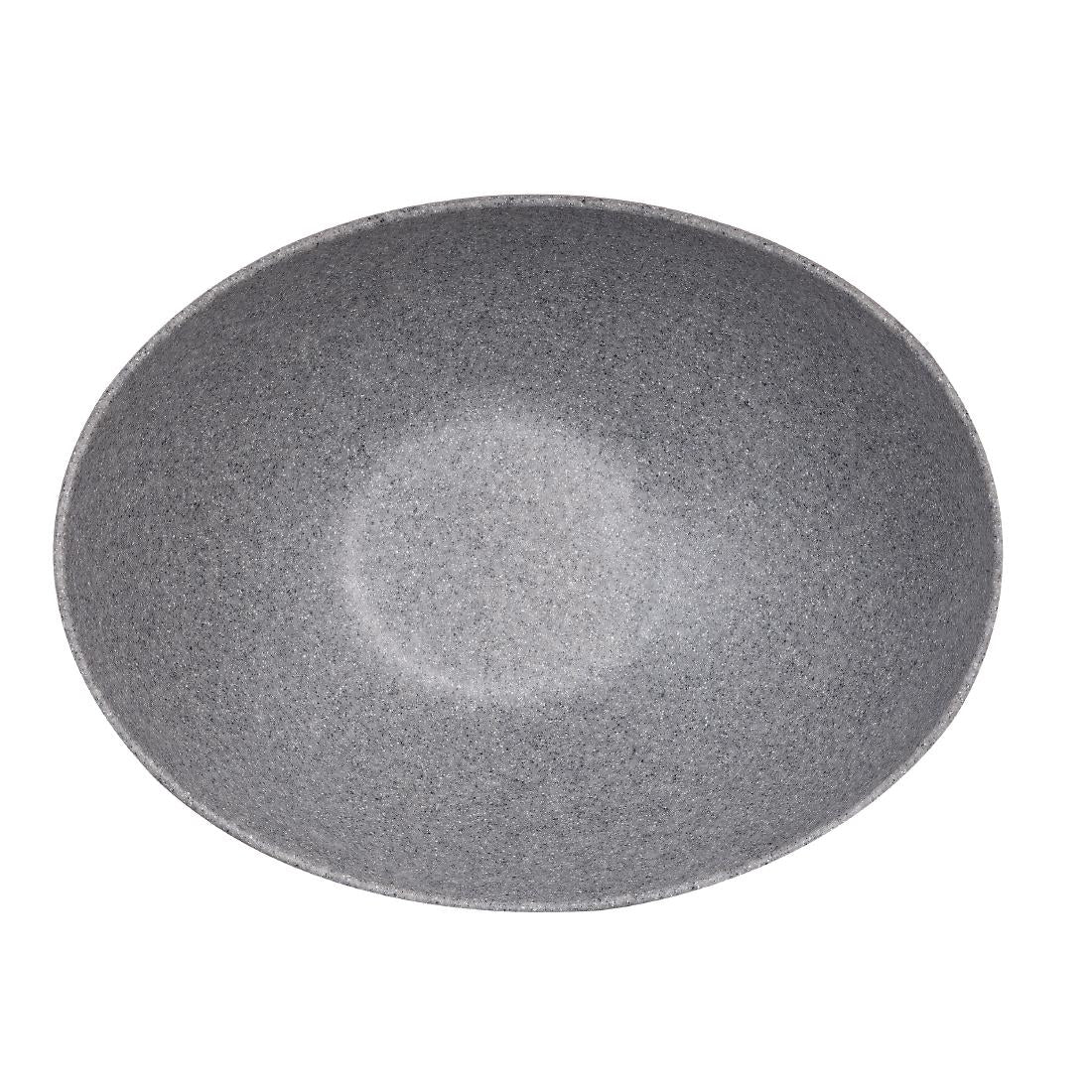 Churchill Melamine Moonstone Bowl Granite 355mm (2 Pack)