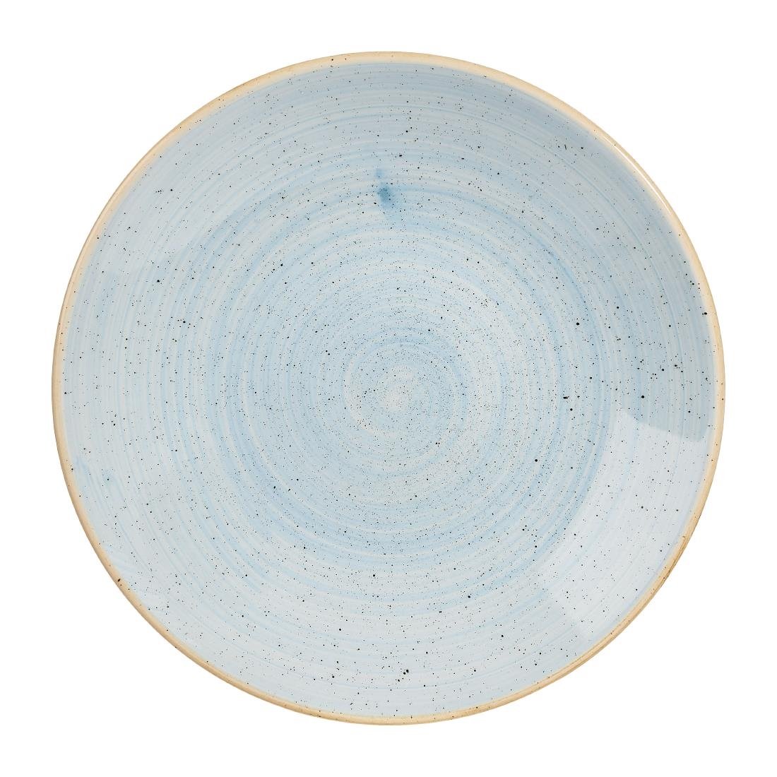 Churchill Stonecast Deep Coupe Plates Duck Egg Blue 225mm (Pack of 12)