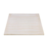 Bolero Pre-drilled Square Table Top Vintage White 700mm