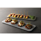 Churchill Raku Rectangular Tiles Topaz Blue 140 x 376mm (4 Pack)