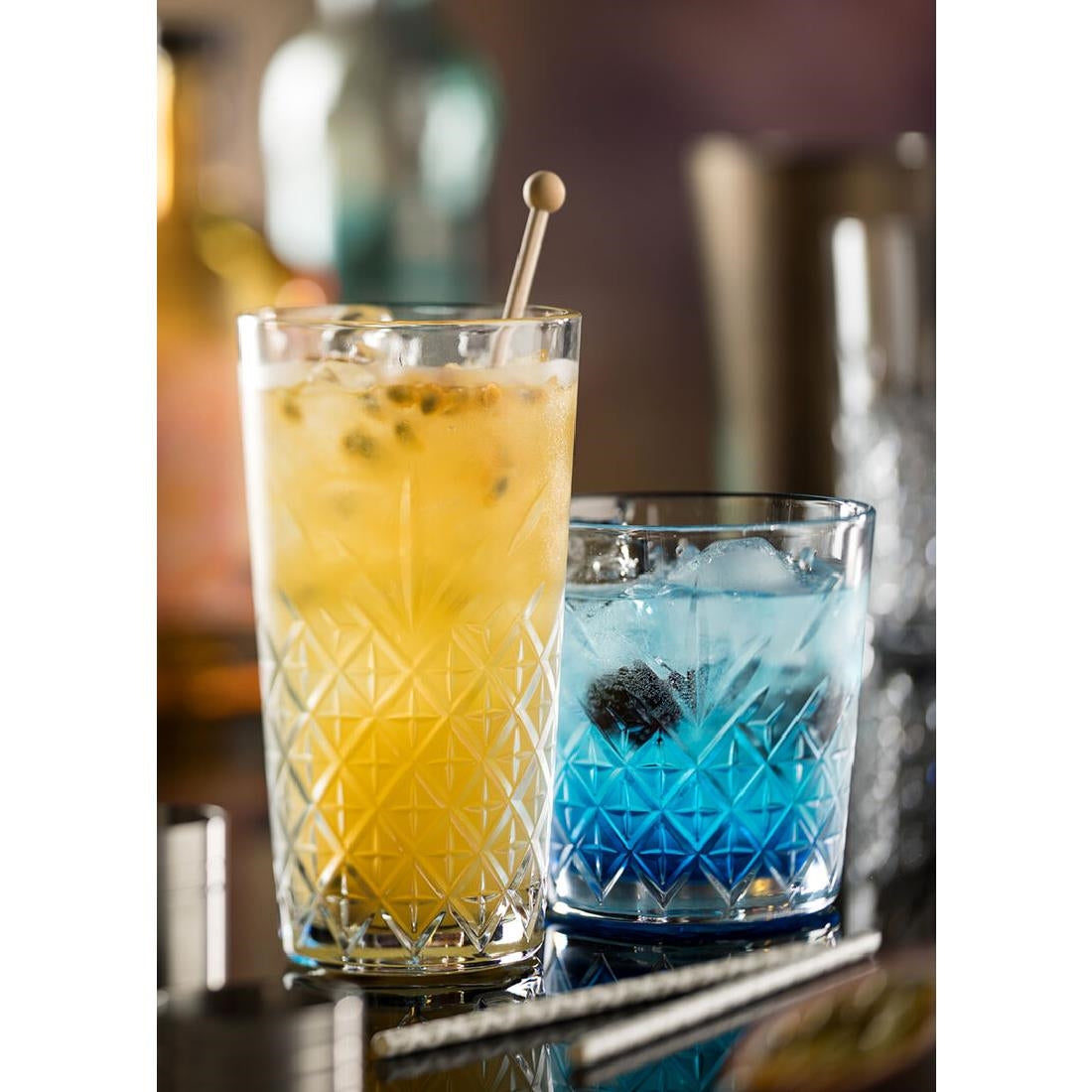 Utopia Timeless Vintage Stackable Hi Ball Glasses 450ml (12 Pack)