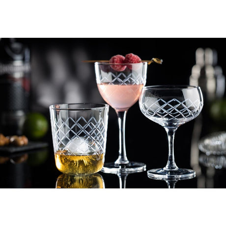 Utopia Raffles Diamond Martini Glasses 190ml (6 Pack)