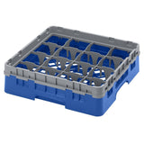 Cambro Camrack Blue 16 Compartments Max Glass Height 92mm