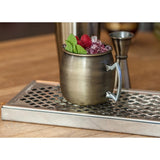 Beaumont Antique Brass Plated Curved Moscow Mule Mug 500ml