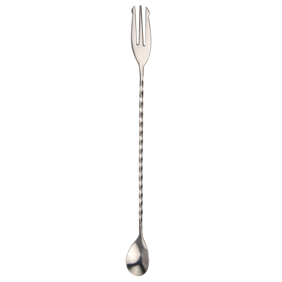 Beaumont Mezclar Cocktail Spoon With Fork 300mm
