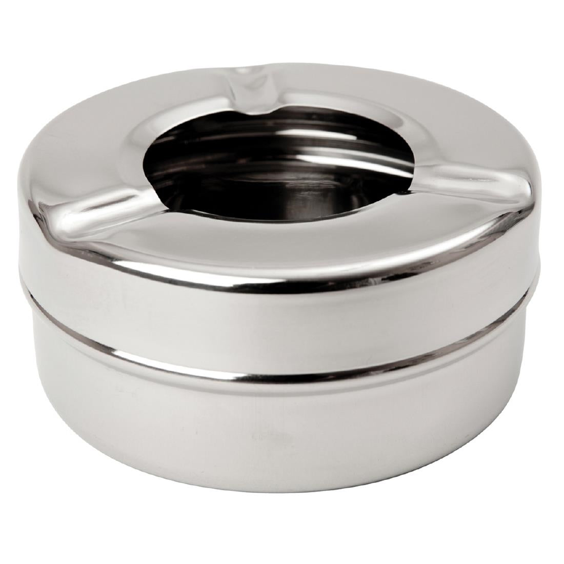 Beaumont Windproof Stainless Steel Ashtray 88mm