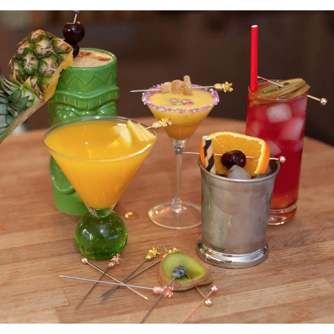 Beaumont Ball Garnish Pick Copper Plated (Pack of 10)