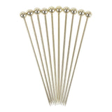 Beaumont Ball Garnish Pick Gold Plated (Pack of 10)