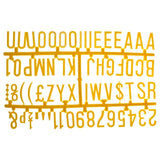 Beaumont 390 Character 31mm Letter Set Yellow