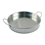 Beaumont Galvanised Tin Serving Platter Round 304mm