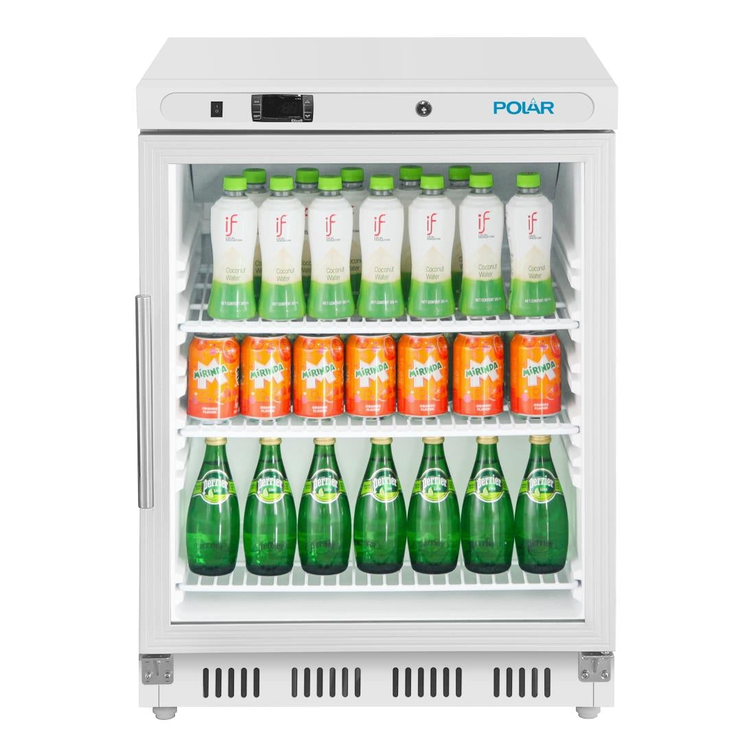 Polar C-Series Under Counter Display Fridge 150Ltr White