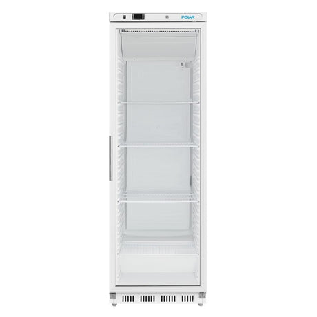 Polar C-Series Upright Display Fridge White 400Ltr