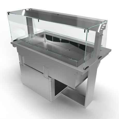 Moffat D3RWSL Drop-In Refrigerated Well Model with Square Glass Open Front Gantry