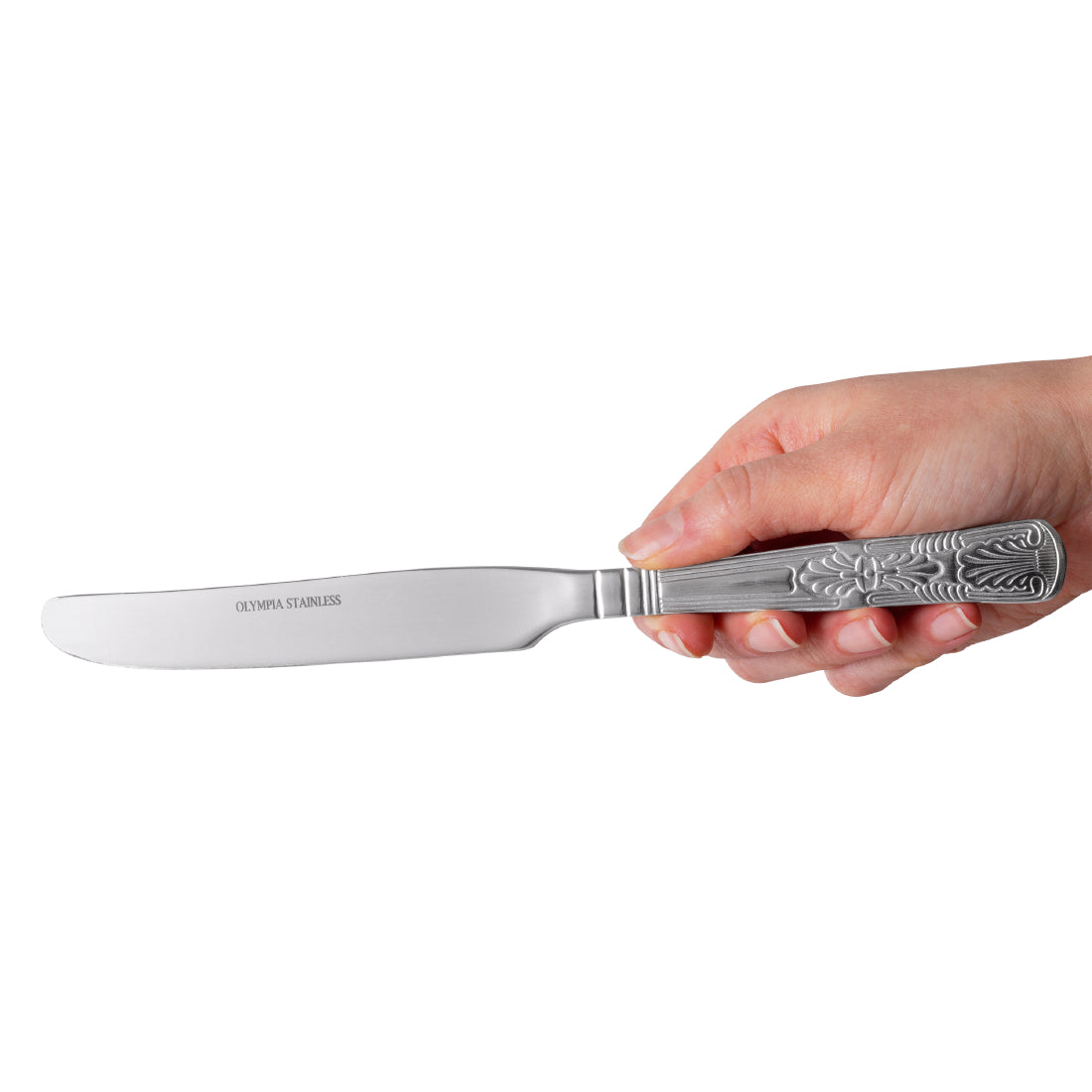 Olympia Kings Solid Handle Table Knife (12 Pack)