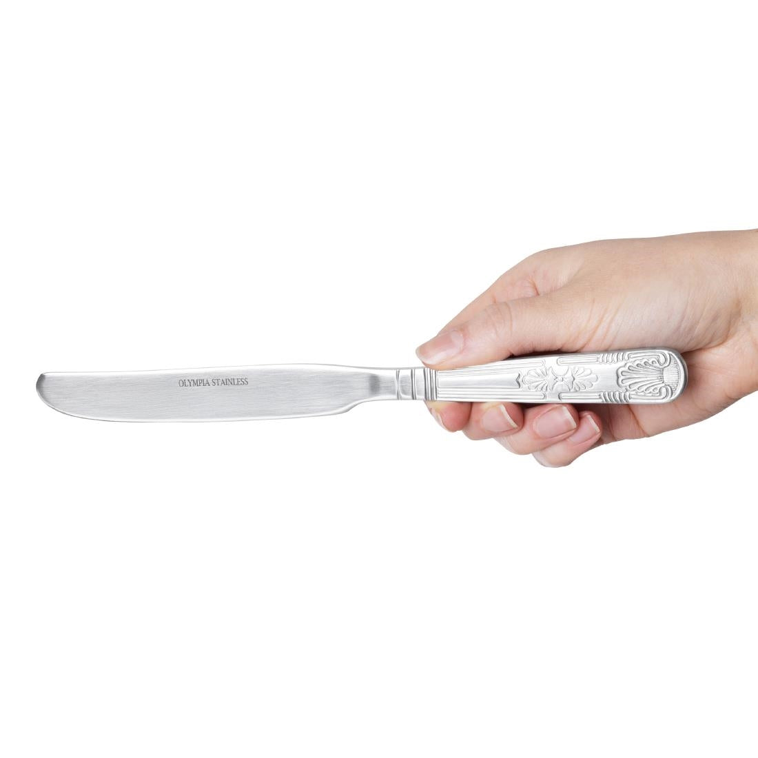 Olympia Kings Solid Handle Dessert Knife (12 Pack)