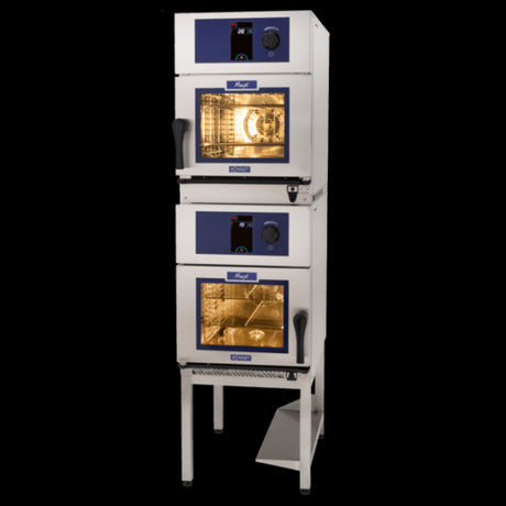 Hobart B2MJ261E-40 Equajet Twin Cavity Duo 6 Level GN 1/1 Combi Oven with Stacking Kit  12.5kW