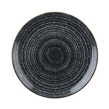 Churchill Studio Prints Homespun Charcoal Black Coupe Plates 217mm
