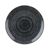 Churchill Studio Prints Homespun Charcoal Black Coupe Plates 165mm