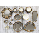 Olympia Kiln Smoke Round Coupe Plates 180mm (6 Pack)