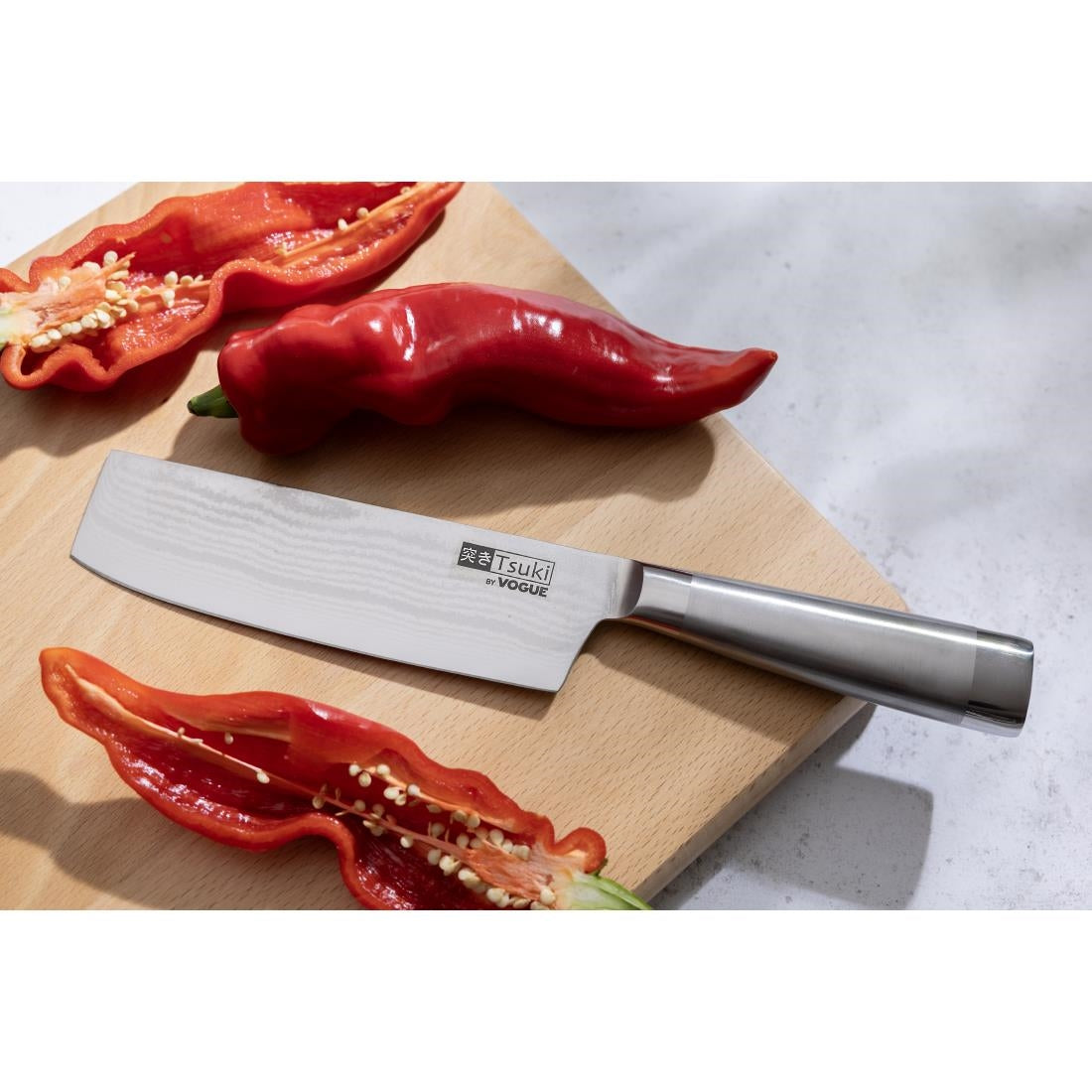 Vogue Tsuki Series 8 Vegetable Chopper Stainless Steel 17.2cm