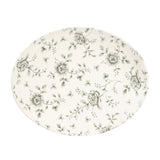 Churchill Rose Chintz Oval Coupe Plates Grey 317mm (6 Pack)