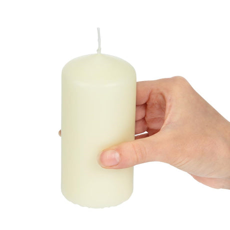 Bolsius Tall Pillar Candles Ivory 120mm (Pack of 12)