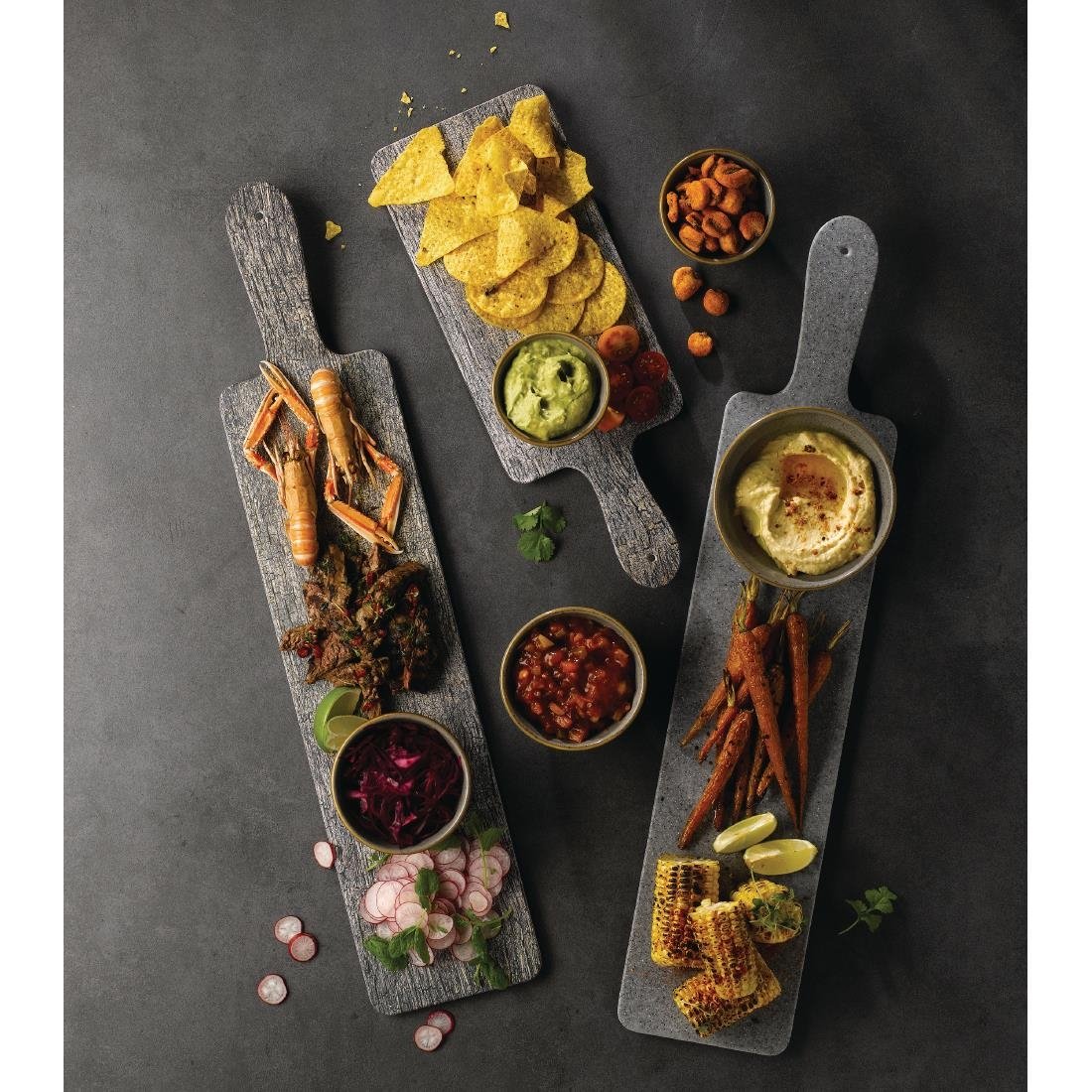 Churchill Alchemy Melamine Large Handled Paddles Granite 610 x 130mm