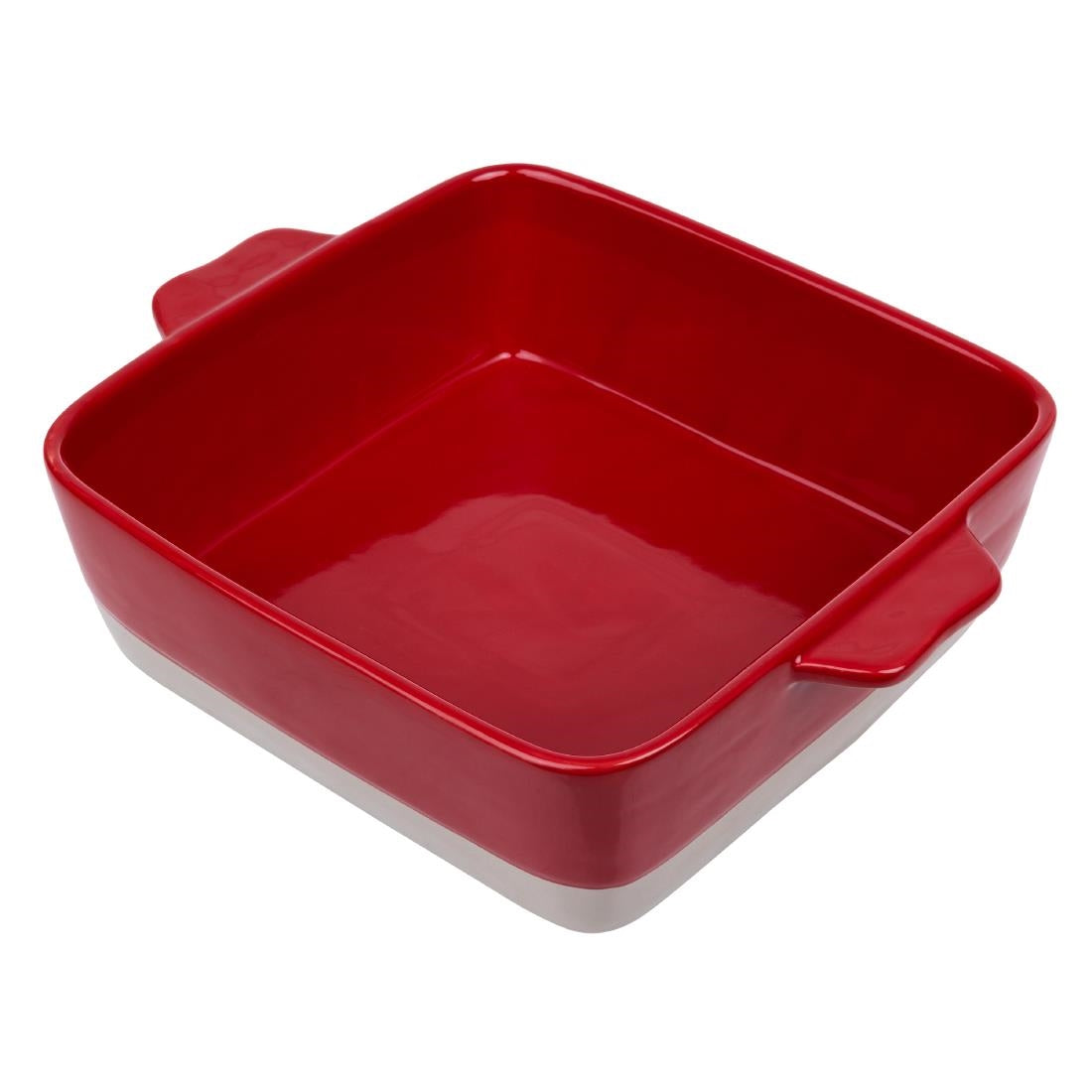 Olympia Red And Taupe Ceramic Roasting Dish 4.2Ltr