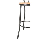 Bolero Clarisse High Stools Metallic Grey