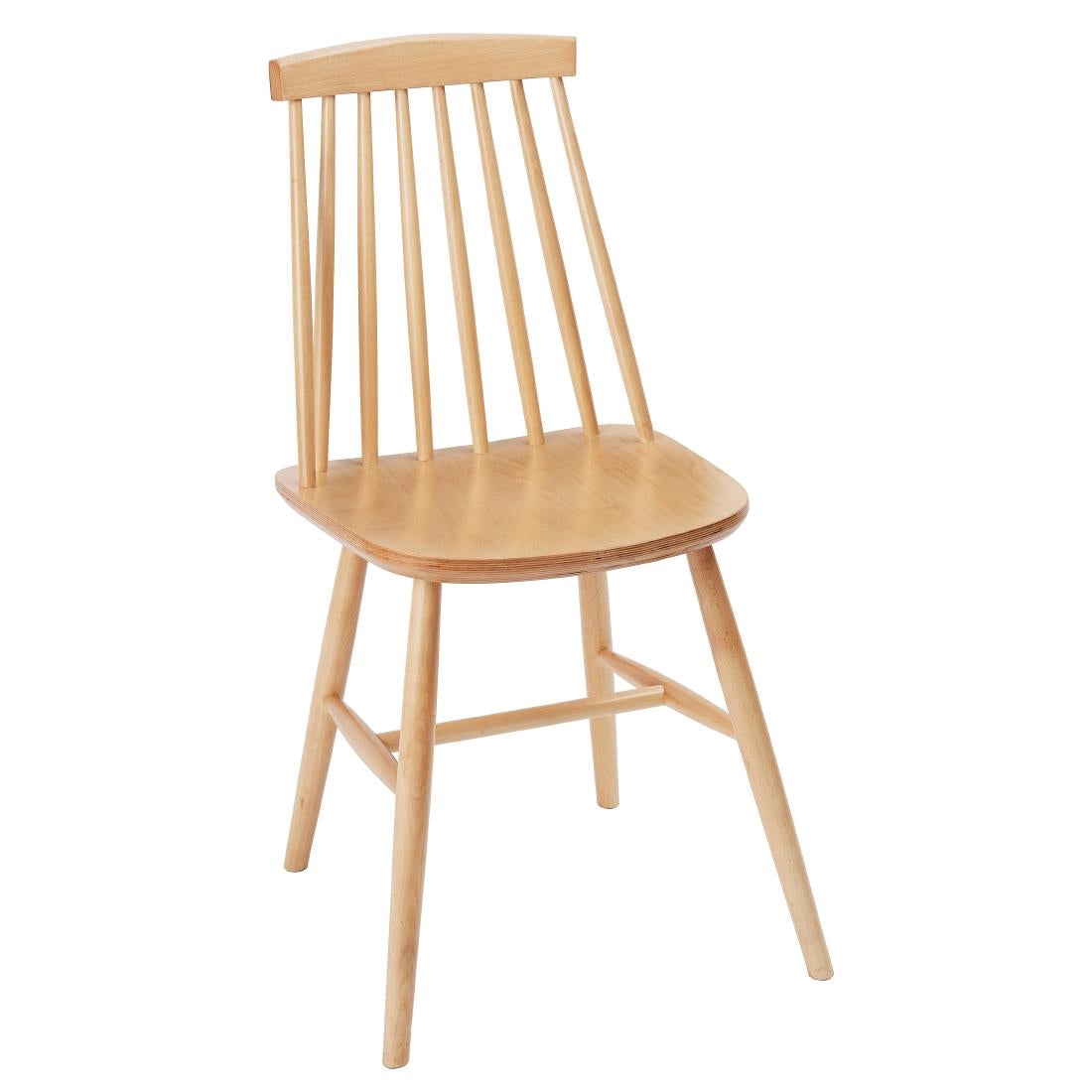 Fameg Farmhouse Angled Side Chairs Natural Beech (2 pack)