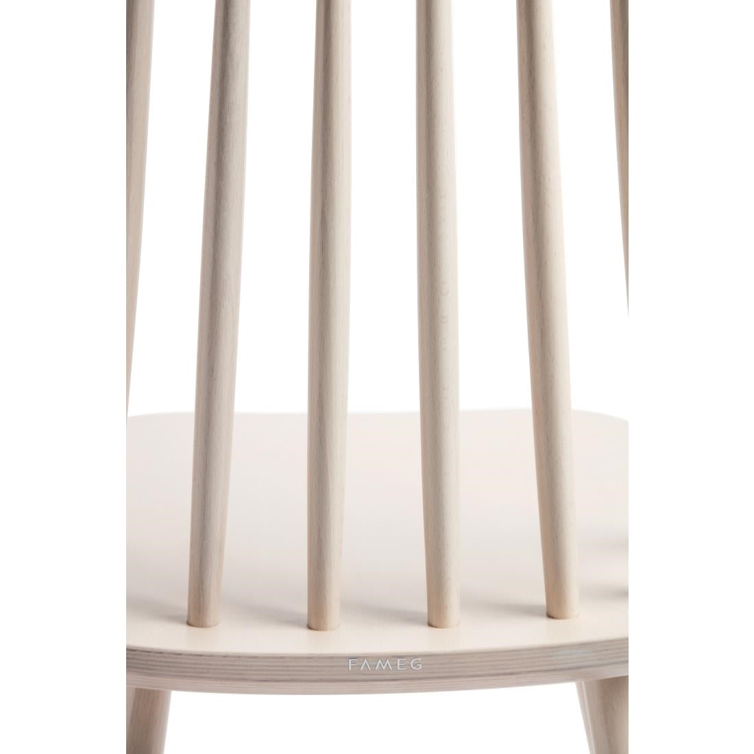 Fameg Farmhouse Angled Side Chairs White (2 pack)