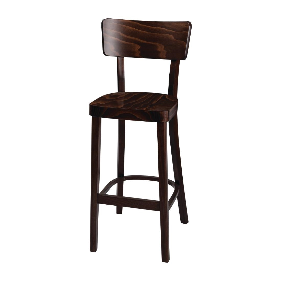 Fameg Plain Highstool Walnut Finish